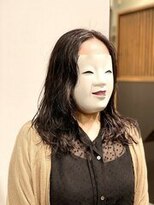 コマ(coma) 【coma中野】ラフカーリーヘア_ゆるロングパーマ_暗紫カラー