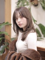 リッカ(RICCA)&nbsp;大人ガーリー/ダークアッシュ/ミディアムレイヤーカット/恵比寿