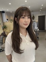 チオ(Chio)&nbsp;【富山】シースルーバングの大人可愛いセミロング