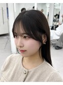 韓国ヘア　2wayバング &nbsp;レイヤーカット くびれヘア &nbsp;顔周り/