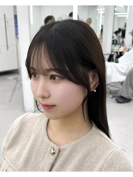アマトウキョウ アユンチェ(AMA TOKYO×AYUNCHE) 韓国ヘア　2wayバング  レイヤーカット くびれヘア  顔周り/