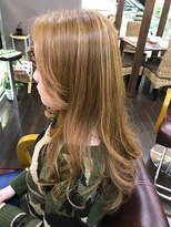 サイファー ヘアークリエイション(CIPHER Hair Creation) 毛先カール＆CTF純金カラー＆細目のハイライト