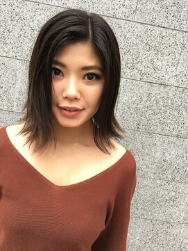 イームズ(EAMES) 切りっぱなし外ハネボブ×スモークマット