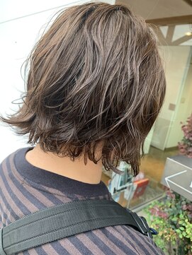 リミックスヘア(REMIX HAIR) おしゃれパーマの外ハネボブ