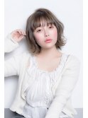 小顔前下がり外ハネボブ
