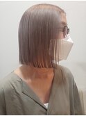 【新宿　penelope】切りっぱなしワンレンボブ×イルミナベージュ