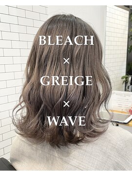 クレア 岡崎南店(CREA) 「ブリーチ×1」グレージュ