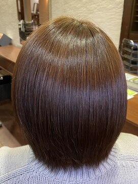 染め屋べっぴんしゃん 【髪質改善/白髪染め】酸熱うるツヤボブ