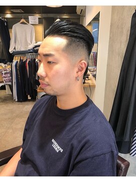 グッドプレイスアンドシング(Good Place&thing) メンズ刈り上げ短髪バーバースタイルスリックバックフェード