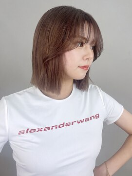 アイティーバイアルバム 藤沢店(IT by ALBUM) ストレートボブ_大人ガーリーチョコレートプリカール_9258