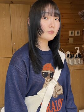 カフネ ジュントス ヨロ(Cafune' juntos YOLO) 顔まわりレイヤー/ダークアッシュ/バング