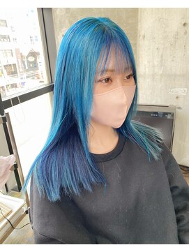 ガルボ ヘアー(garbo hair) ハイトーンデザインカラーエクステ10代20代