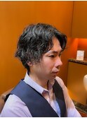 銀座　理容室　ツイストスパイラル　メンズパーマ