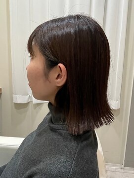 クレールイーエムエー(CLAIRE e.m.a) 切りっぱなしボブ/ダークブラウン