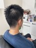 メンズカット+シェービング+眉毛整え+マッサージ+保湿パック＋耳かき￥4500