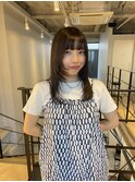 大人ガーリー大人美人透明感髪質改善ニュアンスカラーオリーブ