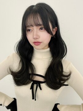 ユーフォリア 新宿店(Euphoria) ブルーブラック　小顔顔周りカット