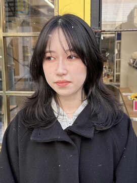 ミリ(mm) レイヤーカット ダークグレージュ カラー 韓国 髪質改善 仙台