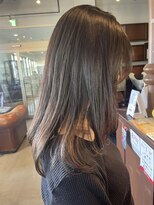 アングゥギャラリー(ungu GALLERY)&nbsp;ロング/顔周りレイヤー/オリーブグレージュ