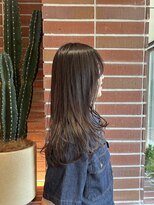 ルームヒゴバシ(room higobashi)&nbsp;ワンカールで簡単スタイリング♪毛先レイヤーロングスタイル