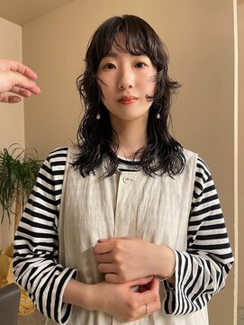 ヤント(yant) ミディアムレイヤー × ニュアンスパーマ