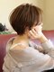 シュモレ フェリーク 検見川店の写真/気になる白髪も上品で綺麗な仕上がりに！ふんわり柔らかく透明感カラーで健康的でしっとり潤う髪へ*.°