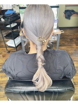 ガルボ ヘアー(garbo hair) ヘアセットお呼ばれヘア艶髪