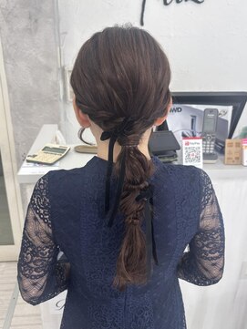 プライズ 表参道原宿店(prize) ふわふわ編みおろしアレンジ