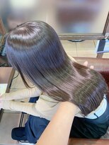 ハピネス クローバー 学園前店(Happiness CLOVER)&nbsp;レイヤーロング　ベージュカラー　艶髪