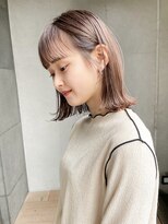 ガーデン 渋谷(GARDEN)&nbsp;小顔大人ボブ暗めカラーミディアムデザインカラー