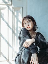 リュープリエ 笹塚(Lieu plie)&nbsp;切りっぱなしボブ/外巻きカール/ブラウンベージュ