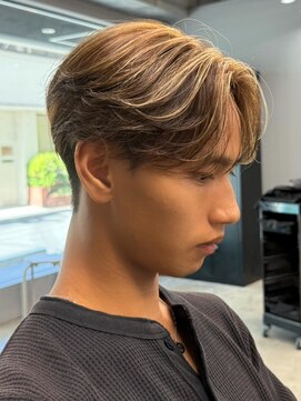 エルマーク 松山(L-MARK) センターパート/ブリーチ/ダブルカラー/men's/メンズ