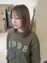 メルク(merc) レイヤー ボブ ショート インナーカラー 韓国