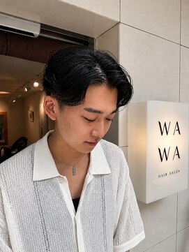 ワワ ヘアサロン 高円寺店(WAWA HAIR SALON) 清潔感センターパート