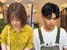 【朝のセットをお助け♪】カット+デザインパーマ ￥14520→￥12500