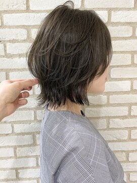 アンド ストーリーズ(&STORIES) ショートボブ/デザインカラー/ローライト/外ハネボブ