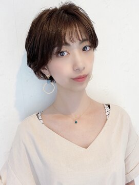 ザブックハンドサロン(The book hand salon) ベージュ×ショート