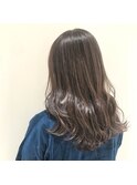 透明感カラー×スモーキーベージュ