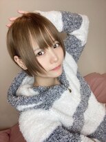 リアイス(Re:ICE)&nbsp;ミニウルフ/くすみブルー/流れるレイヤー/インナーハイライト