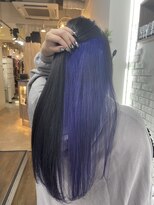 ヘアーグランデシーク(Hair Grande Seeek)&nbsp;ブラック×パープルインナーカラー