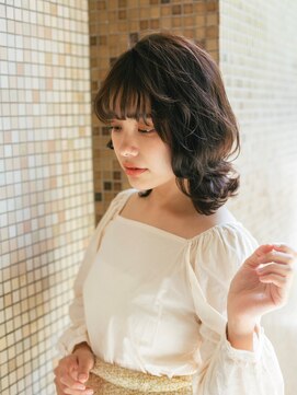 ヴォーチェ フォーヘアー(VOCE for hair) 大人可愛い外ハネボブアッシュブラウン ネオウルフ20代30代