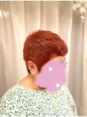 ベリーショート×オレンジカラー