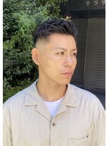 ドルクス 日本橋(Dorcus)&nbsp;メンズオールバック　グリグリパーマ　ヘッドスパ　頭皮ケア