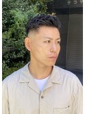 メンズオールバック グリグリパーマ ヘッドスパ 頭皮ケア