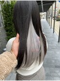 インナーカラー シルバー 心斎橋×長堀橋