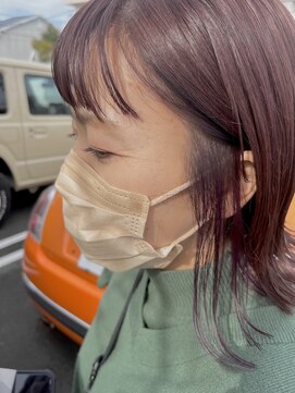 オンド(onde) インナーパープル　パープルピンク　ボブ