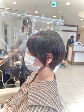 アッシュ 大泉学園店(Ash) ショートボブ×イヤリングカラー【Ash大泉学園 横山】