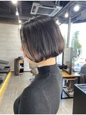 大人可愛い◎似合わせカットイメチェン黒髪ボブ