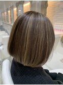 ハイライト×アッシュベージュ