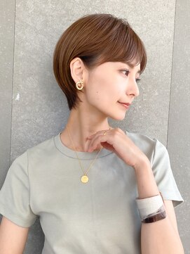 ロンド レグリーズ 立川(Lond leglise) ショート×顔周り×前髪×シルキーベージュ×グレージュカラー